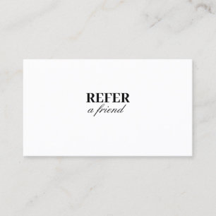 Modern Business Refer a Friend Professional Referral Card
