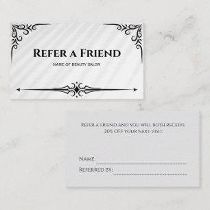 Modern Business Refer a Friend Professional Referral Card