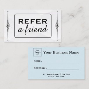 Modern Business Refer a Friend Professional Referral Card