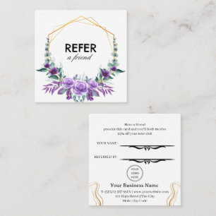 Modern Business Refer a Friend Professional Referral Card
