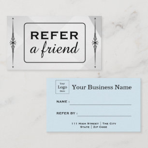 Modern Business Refer a Friend Professional Referral Card