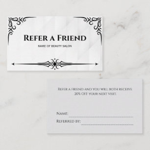 Modern Business Refer a Friend Professional Referral Card