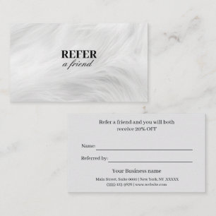 Modern Business Refer a Friend Professional Referral Card