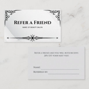 Modern Business Refer a Friend Professional Referral Card