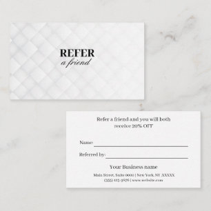Modern Business Refer a Friend Professional Referral Card