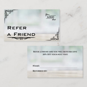 Modern Business Refer a Friend Professional Referral Card