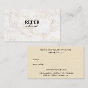 Modern Business Refer a Friend Professional Referral Card