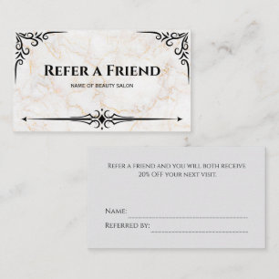 Modern Business Refer a Friend Professional Referral Card