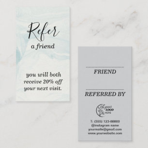Modern Business Refer a Friend Professional Referral Card