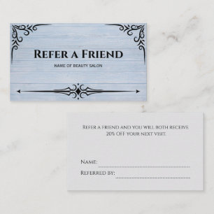 Modern Business Refer a Friend Professional Referral Card