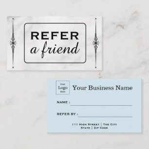 Modern Business Refer a Friend Professional Referral Card