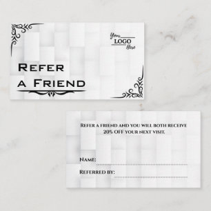 Modern Business Refer a Friend Professional Referral Card