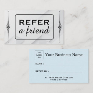 Modern Business Refer a Friend Professional Referral Card