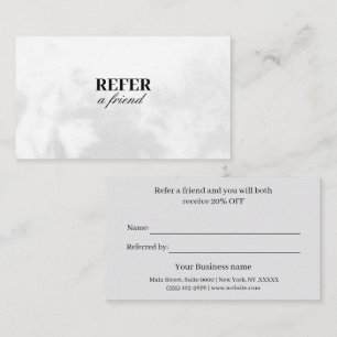 Modern Business Refer a Friend Professional Referral Card