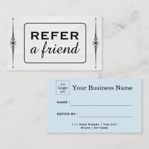 Modern Business Refer a Friend Professional Referral Card