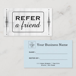 Modern Business Refer a Friend Professional Referral Card