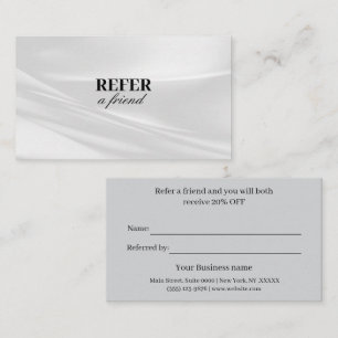 Modern Business Refer a Friend Professional Referral Card