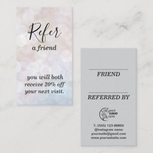 Modern Business Refer a Friend Professional Referral Card