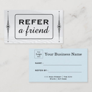 Modern Business Refer a Friend Professional Referral Card