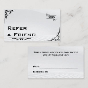 Modern Business Refer a Friend Professional Referral Card