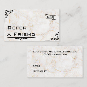 Modern Business Refer a Friend Professional Referral Card