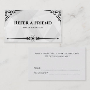Modern Business Refer a Friend Professional Referral Card