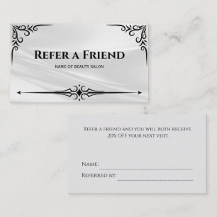 Modern Business Refer a Friend Professional Referral Card