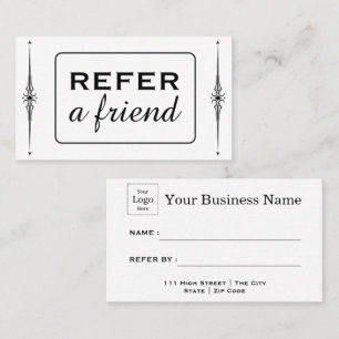 Modern Business Refer a Friend Professional Referral Card