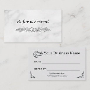 Modern Business Refer a Friend Professional Referral Card