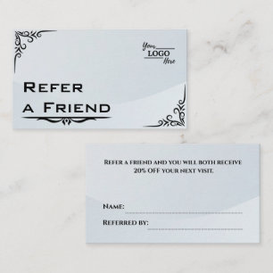 Modern Business Refer a Friend Professional Referral Card