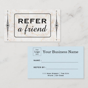 Modern Business Refer a Friend Professional Referral Card