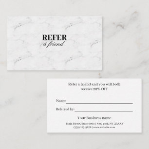 Modern Business Refer a Friend Professional Referral Card