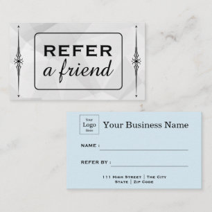 Modern Business Refer a Friend Professional Referral Card