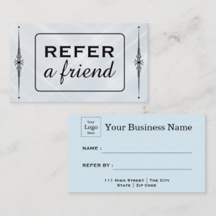 Modern Business Refer a Friend Professional Referral Card