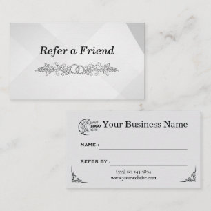 Modern Business Refer a Friend Professional Referral Card