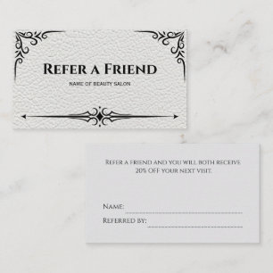 Modern Business Refer a Friend Professional Referral Card