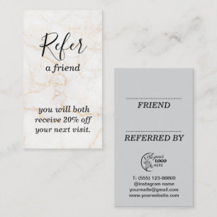 Modern Business Refer a Friend Professional Referral Card