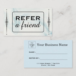Modern Business Refer a Friend Professional Referral Card