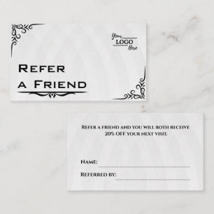 Modern Business Refer a Friend Professional Referral Card