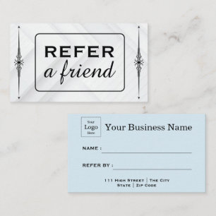 Modern Business Refer a Friend Professional Referral Card
