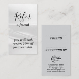 Modern Business Refer a Friend Professional Referral Card