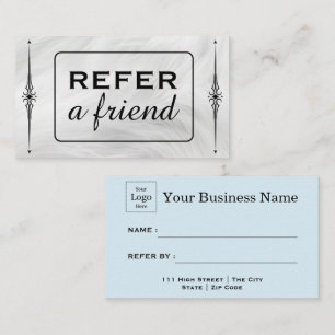 Modern Business Refer a Friend Professional Referral Card