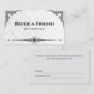 Modern Business Refer a Friend Professional Referral Card