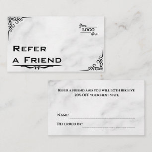 Modern Business Refer a Friend Professional Referral Card