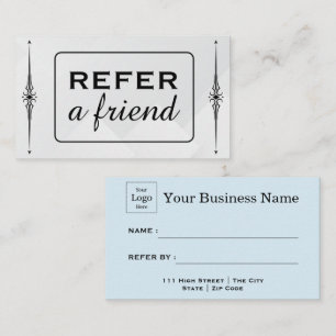 Modern Business Refer a Friend Professional Referral Card