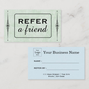 Modern Business Refer a Friend Professional Referral Card