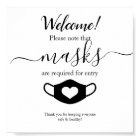 Modern Business Safety Wear Your Face Mask Script