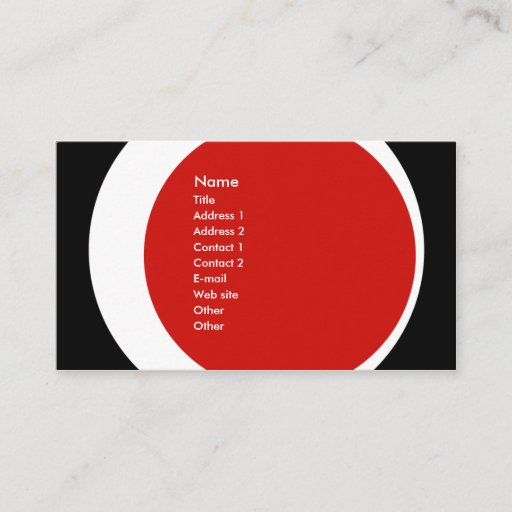 Customizable Modern Business/Social Networking Profile Card Business Card Template