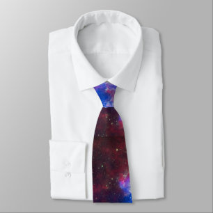 Modern Business Space Abstrac Pink Blue Neck Tie