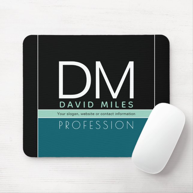 Modern Business Template | All Colors Customizable Mouse Pad (With Mouse)